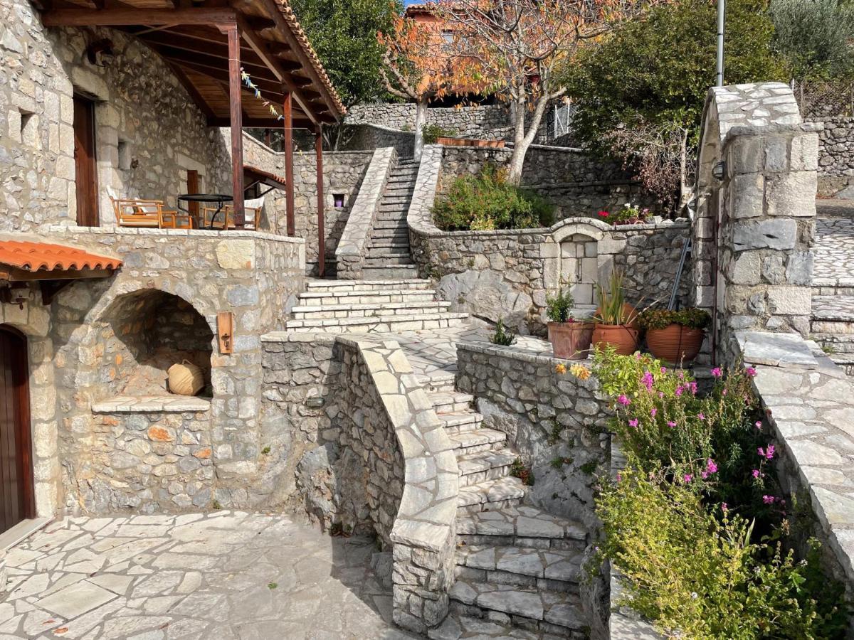 Terra Petra Villa At Psari Trikolonon Gortynia Psárion Dış mekan fotoğraf